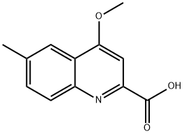 4-Methoxy-6-methylquinoline-2-carboxylic acid 구조식 이미지