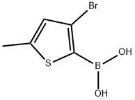 3-브로모-5-메틸티오펜-2-보론산 구조식 이미지