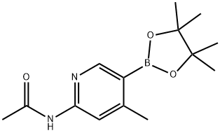 N-(4-Methyl-5-(4,4,5,5-tetraMethyl-1,3,2-dioxaborolan-2-yl)pyridin-2-yl)acetaMide Structure