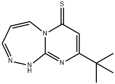 Pyrimido[2,1-c][1,2,4]triazepine-7(1H)-thione,  9-(1,1-dimethylethyl)- 구조식 이미지