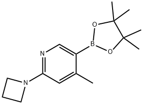 2-(azetidin-1-yl)-4-Methyl-5-(4,4,5,5-tetraMethyl-1,3,2-dioxaborolan-2-yl)pyridine 구조식 이미지