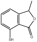 1(3H)-Isobenzofuranone, 7-mercapto-3-methyl- Structure