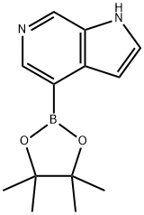 1H-Pyrrolo[2,3-c]pyridine, 4-(4,4,5,5-tetraMethyl-1,3,2-dioxaborolan-2-yl)- 구조식 이미지