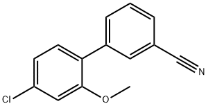 3-(4-Chloro-2-methoxyphenyl)benzonitrile Structure