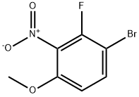 1-Bromo-2-fluoro-4-methoxy-3-nitrobenzene Structure