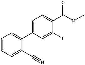 Methyl 4-(2-cyanophenyl)-2-fluorobenzoate Structure