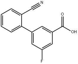 3-(2-Cyanophenyl)-5-fluorobenzoic acid Structure