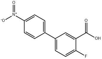 2-플루오로-5-(4-니트로페닐)벤조산 구조식 이미지