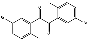 비스(5-브로모-2-플루오로페닐)에탄-1,2-디온 구조식 이미지