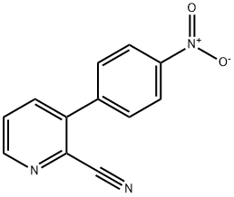 3-(4-니트로페닐)피리딘-2-카보니트릴 구조식 이미지