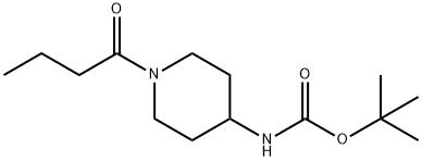 4-(BOC-AMino)-1-butanoylpiperidine Structure