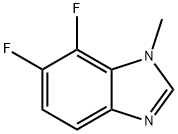 6,7-디플루오로-1-메틸-1,3-벤조디아졸 구조식 이미지