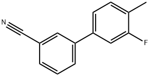 3-(3-Fluoro-4-methylphenyl)benzonitrile Structure