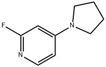 2-플루오로-4-(피롤리딘-1-일)피리딘 구조식 이미지