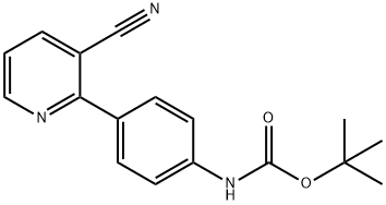 tert-부틸N-[4-(3-시아노피리딘-2-일)페닐]카바메이트 구조식 이미지