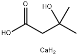 Calcium beta-hydroxy-beta-methylbutyrate Structure