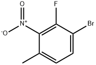 Benzene, 1-bromo-2-fluoro-4-methyl-3-nitro- Structure