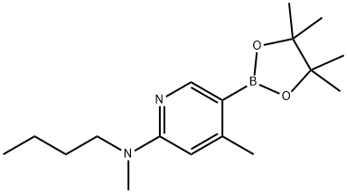 N-butyl-N,4-diMethyl-5-(4,4,5,5-tetraMethyl-1,3,2-dioxaborolan-2-yl)pyridin-2-aMine 구조식 이미지