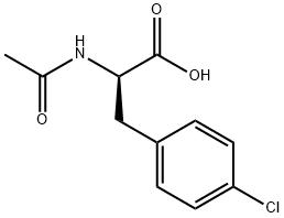 (R)-2-Acetamido-3-(4-chlorophenyl)propanoic acid 구조식 이미지