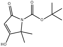 3-Hydroxy-2,2-diMethyl-5-oxo-2,5-dihydro-pyrrole-1-carboxylic acid tert-butyl ester Structure