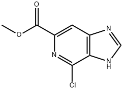 3H-IMidazo[4,5-c]pyridine-6-carboxylic acid, 4-chloro-, Methyl ester Structure