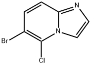 이미다조[1,2-a]피리딘,6-broMo-5-클로로- 구조식 이미지