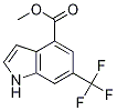 1H-Indole-4-carboxylic acid, 6-(trifluoroMethyl)-, Methyl ester 구조식 이미지