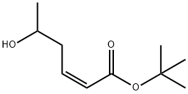 2-Hexenoic acid, 5-hydroxy-, 1,1-dimethylethyl ester, (Z)-(+/-)- Structure