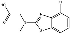 N-(4-Chloro-1,3-benzothiazol-2-yl)-N-methylglycine Structure