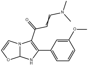 3-(DiMethylaMino)-1-(6-(3-Methoxyphenyl)-7,7a-dihydroiMidazo[2,1-b]oxazol-5-yl)prop-2-en-1-one Structure