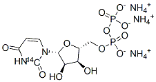 URIDINE-2-14C 5'-DIPHOSPHATE AMMONIUM SALT Structure