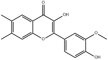 3-Hydroxy-2-(4-hydroxy-3-Methoxyphenyl)-6,7-diMethylchroMen-4-one Structure