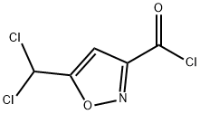 3-Isoxazolecarbonyl chloride, 5-(dichloromethyl)- (9CI) Structure