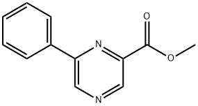 6-PHENYL-2-PYRAZINECARBOXYLIC ACID METHYL ESTER Structure