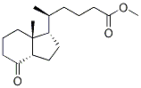 [1R-[1α(R*),3aβ,7aα]]-Octahydro-δ,7a-dimethyl-4-oxo-1H-indene-1-pentanoic Acid Methyl Ester 구조식 이미지