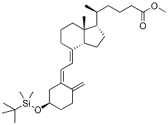(3β,5Z,7E)-3-(tert-Butyldimethylsiluloxy)-9,10-secochola05,7,10(19)-triene-24-carboxylic Acid Methyl Ester 구조식 이미지