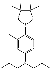 4-Methyl-N,N-dipropyl-5-(4,4,5,5-tetraMethyl-1,3,2-dioxaborolan-2-yl)pyridin-2-aMine 구조식 이미지