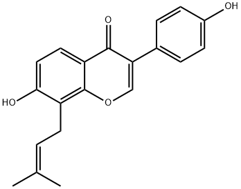 8-Prenyldaidzein 구조식 이미지