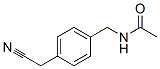 Acetamide,  N-[[4-(cyanomethyl)phenyl]methyl]- Structure