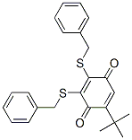 2,3-디벤질티오-6-tert-부틸-4-벤조퀴논 구조식 이미지