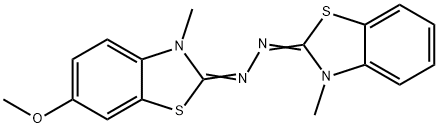 6-Methoxy-3-methyl-(3-methyl-2(3H)-benzothiazolidine)-hydrazone2(3H)-benzothiazolone Structure