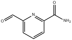 2-Pyridinecarboxamide, 6-formyl- (9CI) Structure