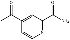 2-Pyridinecarboxamide, 4-acetyl- (9CI) 구조식 이미지
