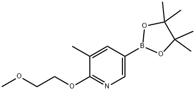 2-(2-Methoxyethoxy)-3-Methyl-5-(4,4,5,5-tetraMethyl-1,3,2-dioxaborolan-2-yl)pyridine Structure