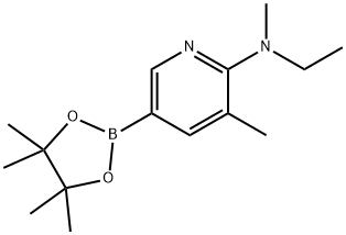 N-ethyl-N,3-diMethyl-5-(4,4,5,5-tetraMethyl-1,3,2-dioxaborolan-2-yl)pyridin-2-aMine Structure