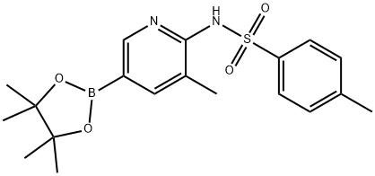 4-Methyl-N-(3-Methyl-5-(4,4,5,5-tetraMethyl-1,3,2-dioxaborolan-2-yl)pyridin-2-yl)benzenesulfonaMide Structure