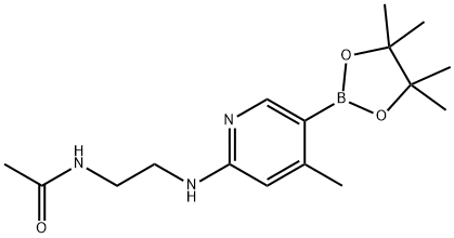 N-(2-(4-Methyl-5-(4,4,5,5-tetraMethyl-1,3,2-dioxaborolan-2-yl)pyridin-2-ylaMino)ethyl)acetaMide Structure