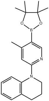 1-(4-Methyl-5-(4,4,5,5-tetraMethyl-1,3,2-dioxaborolan-2-yl)pyridin-2-yl)-1,2,3,4-tetrahydroquinoline Structure
