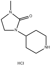 1-Methyl-3-(piperidin-4-yl)imidazolidin-2-one hydrochloride Structure