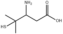 Pentanoic  acid,  3-amino-4-mercapto-4-methyl- Structure